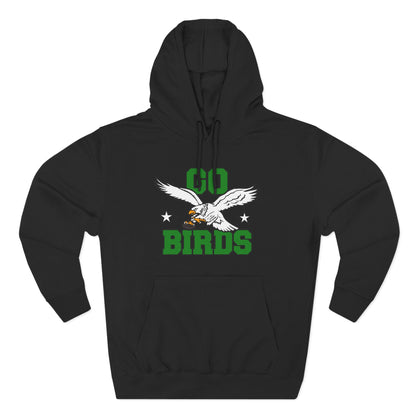 Go Birds Pullover Hoodie (Green Letters)