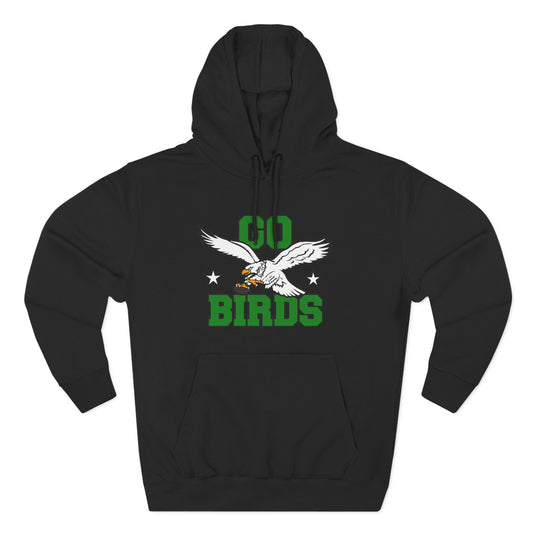 Go Birds Pullover Hoodie (Green Letters)
