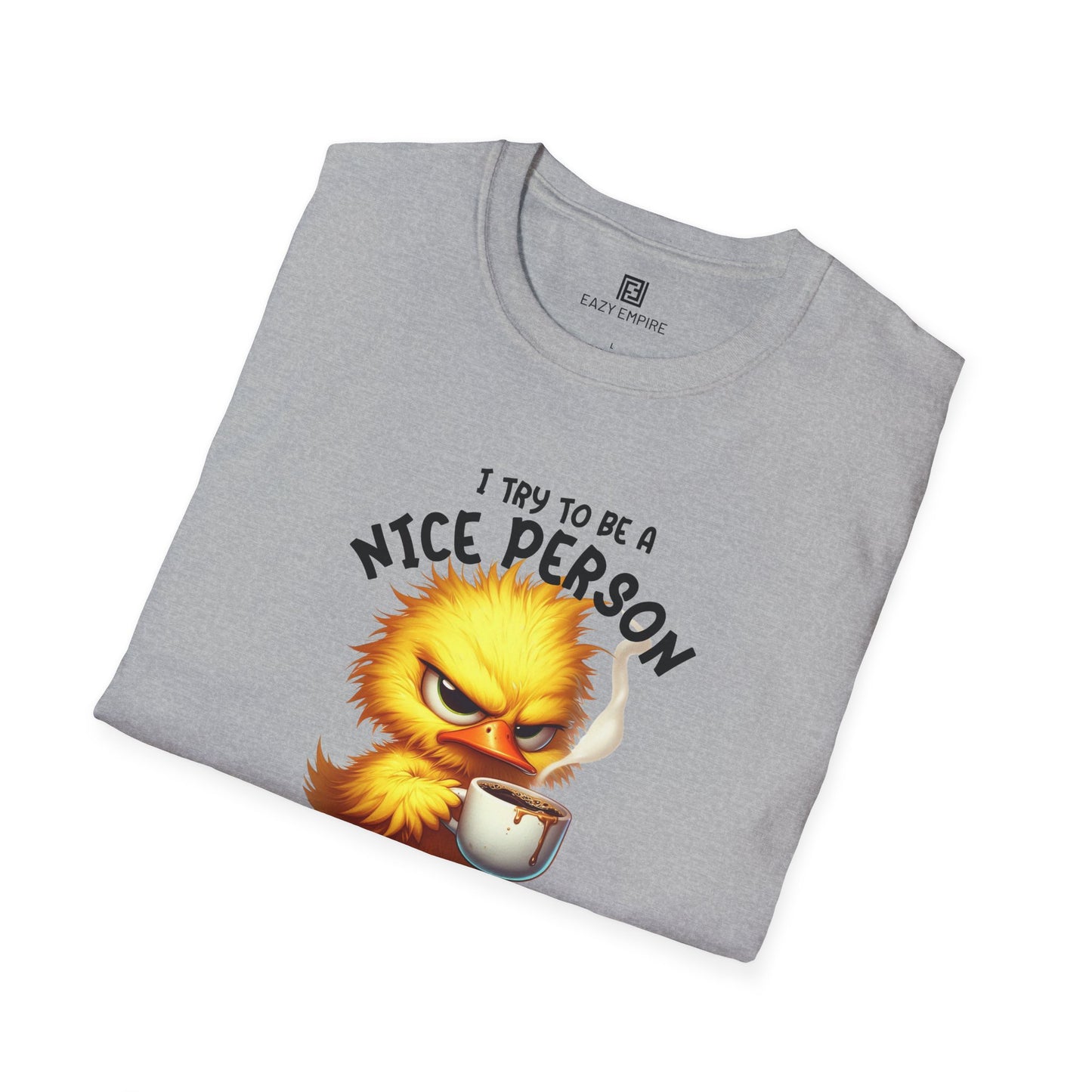'I Try to Be a Nice Person' T-Shirt