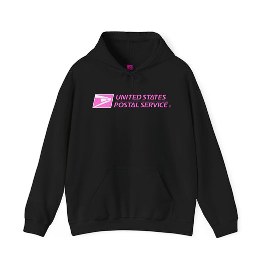USPS Pullover Hoodie (Pink Logo)