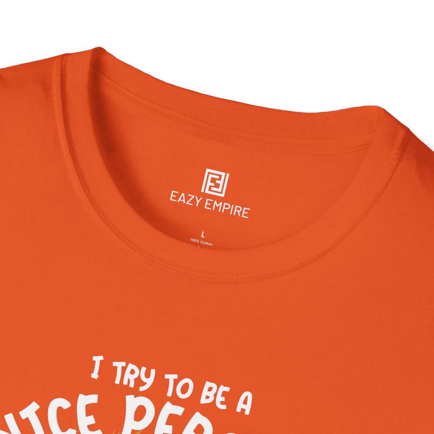 'I Try to Be a Nice Person' T-Shirt