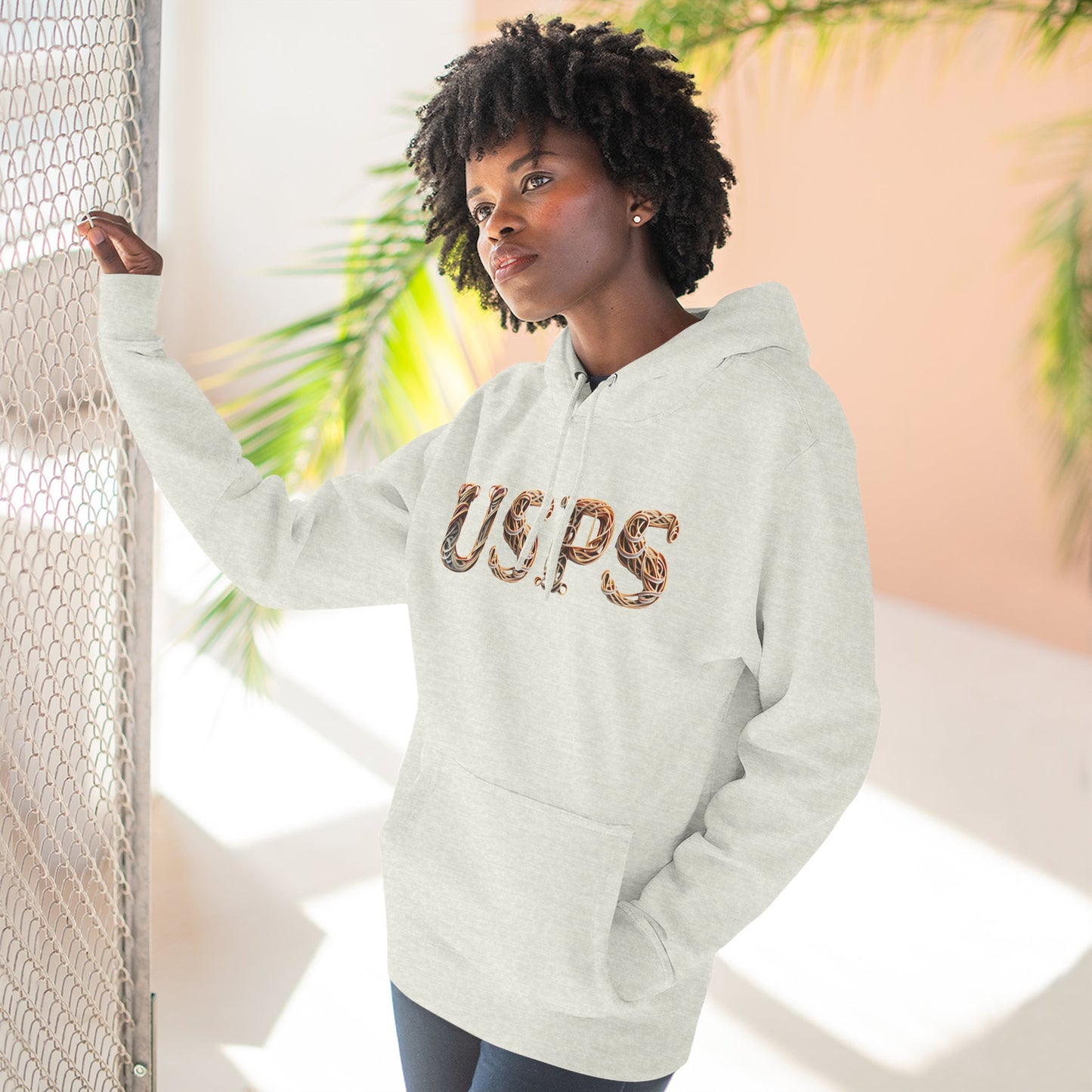 USPS Rubberband Design Pullover Hoodie