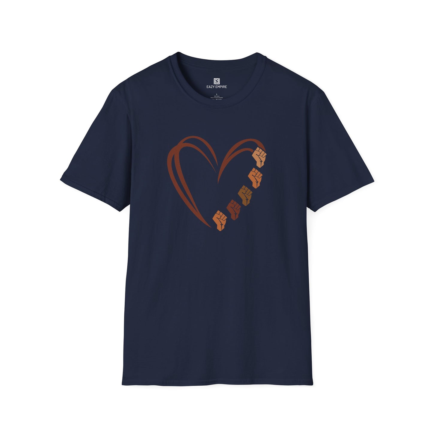 Fists Heart T-Shirt - Black Pride, Black History Month