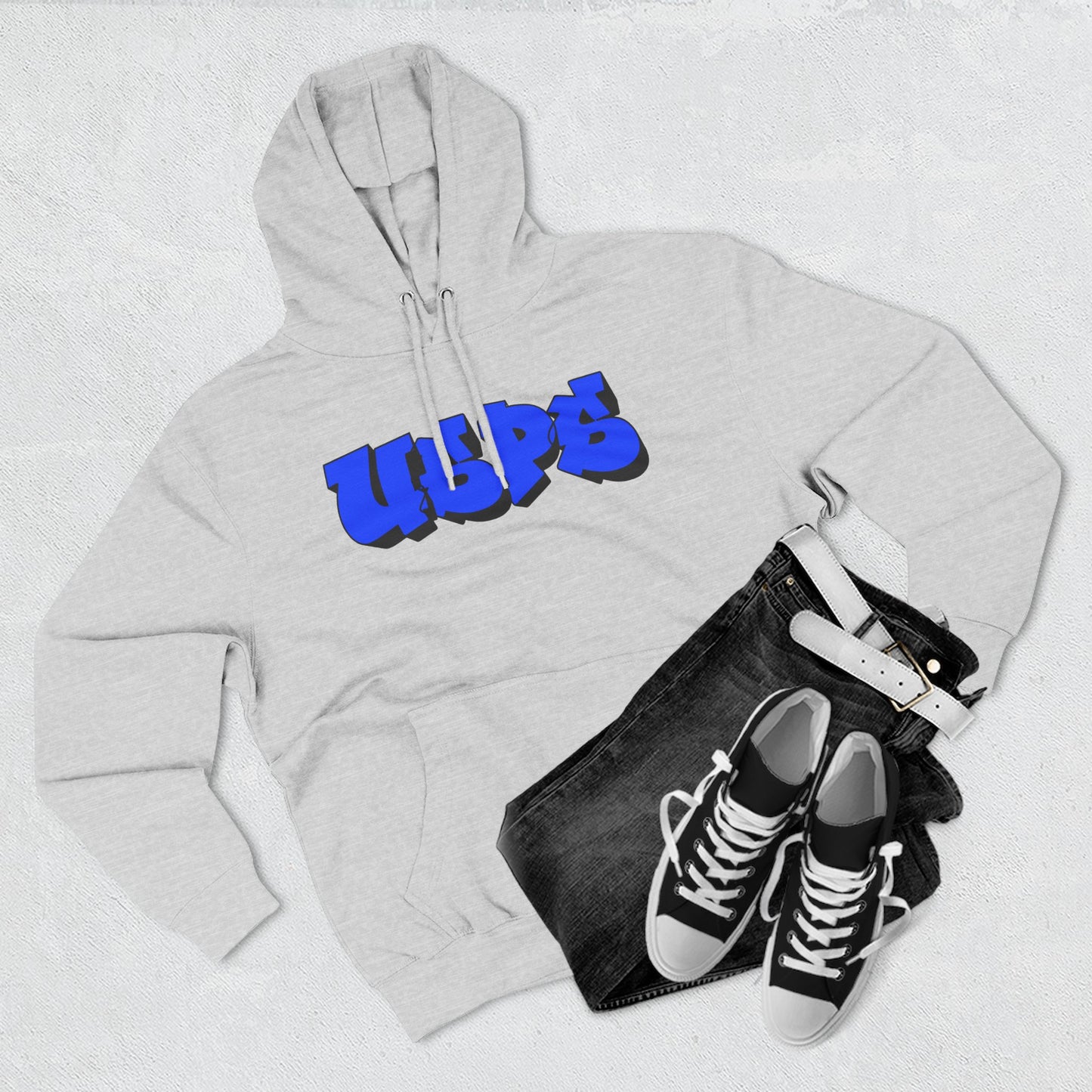 USPS Blue Graffiti Pullover Hoodie