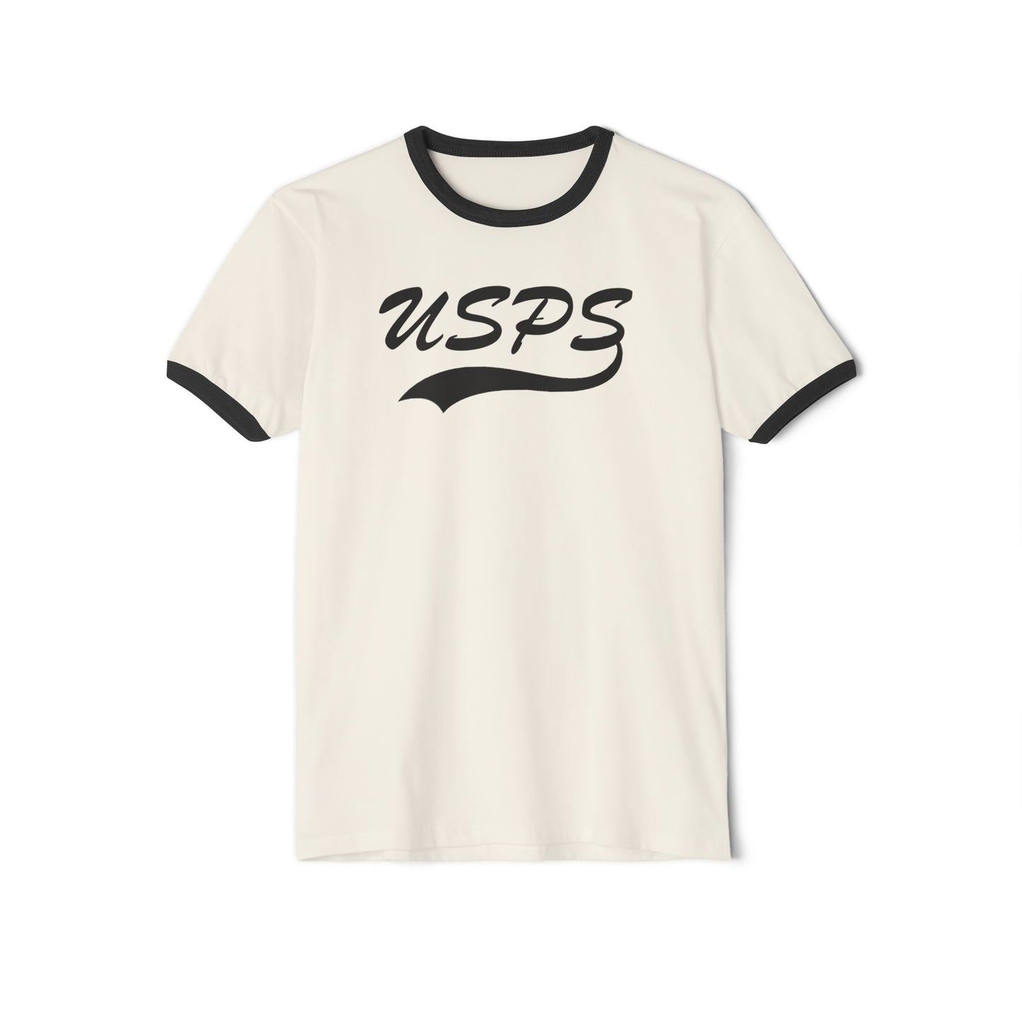 USPS Baseball Logo on Ringer T-Shirt