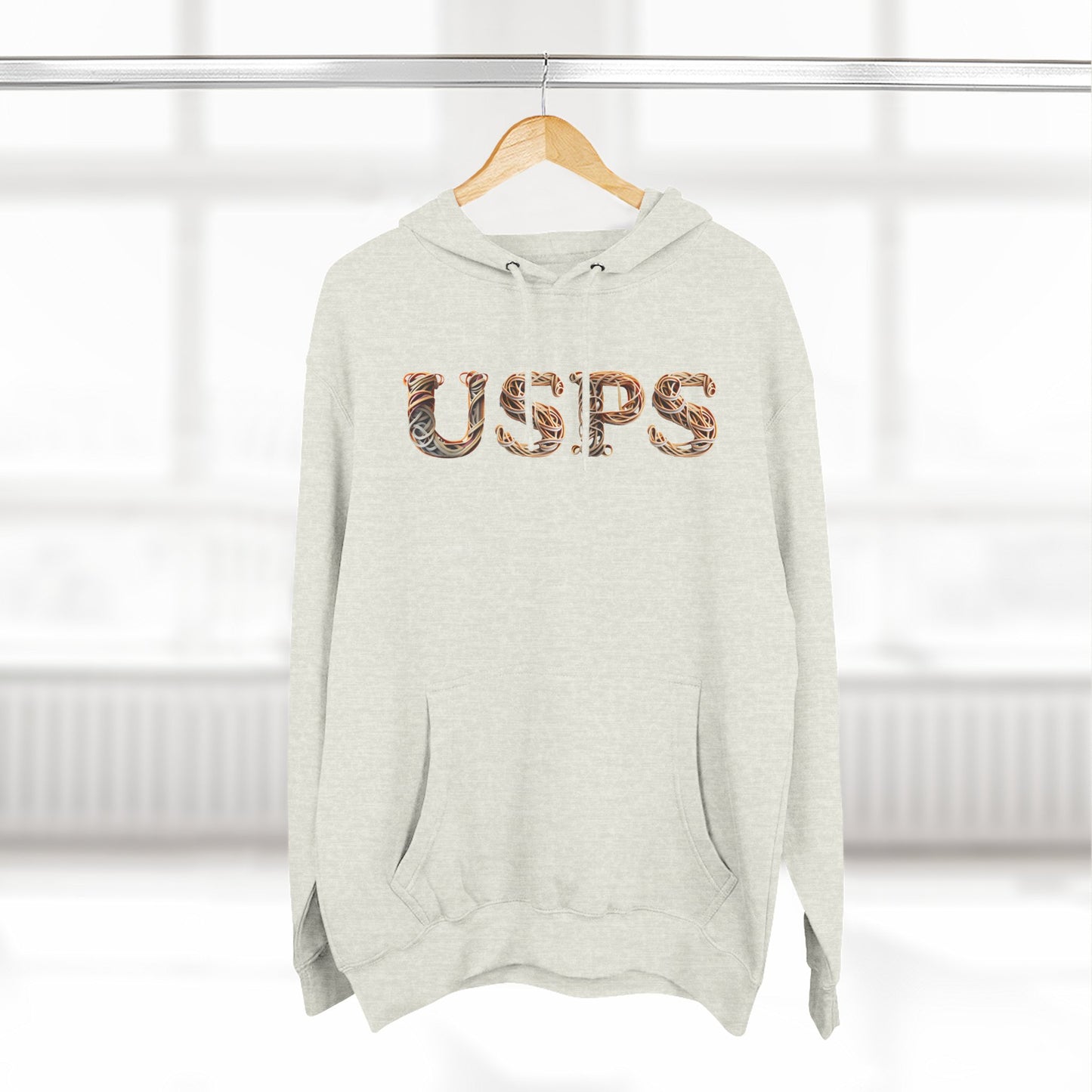 USPS Rubberband Design Pullover Hoodie