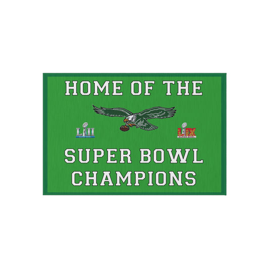 Eagles Super Bowl Champions Outdoor - Indoor Rug