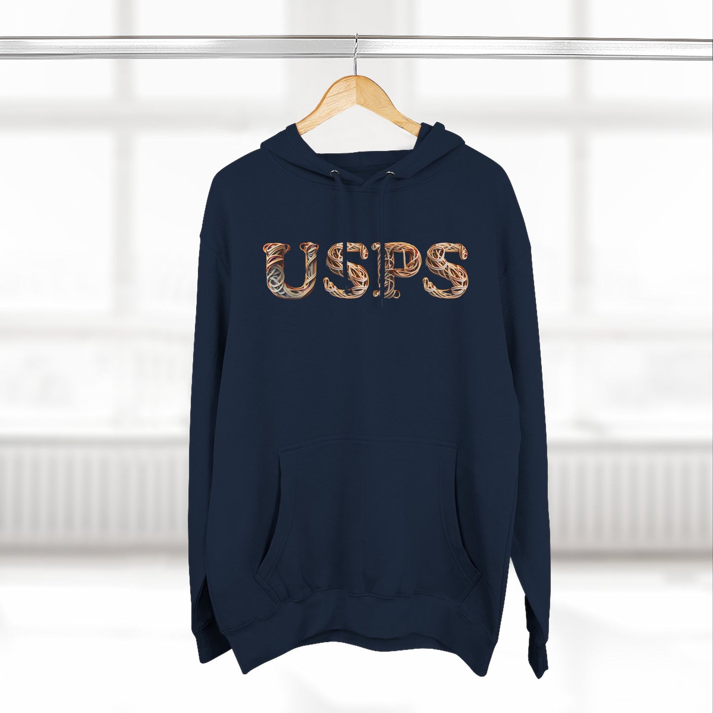 USPS Rubberband Design Pullover Hoodie