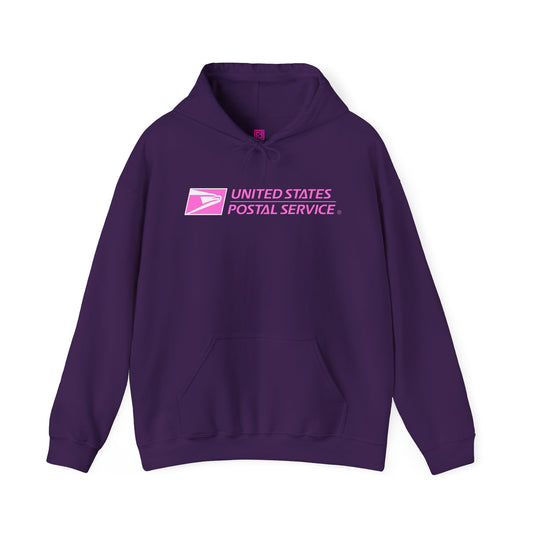 USPS Pullover Hoodie (Pink Logo)