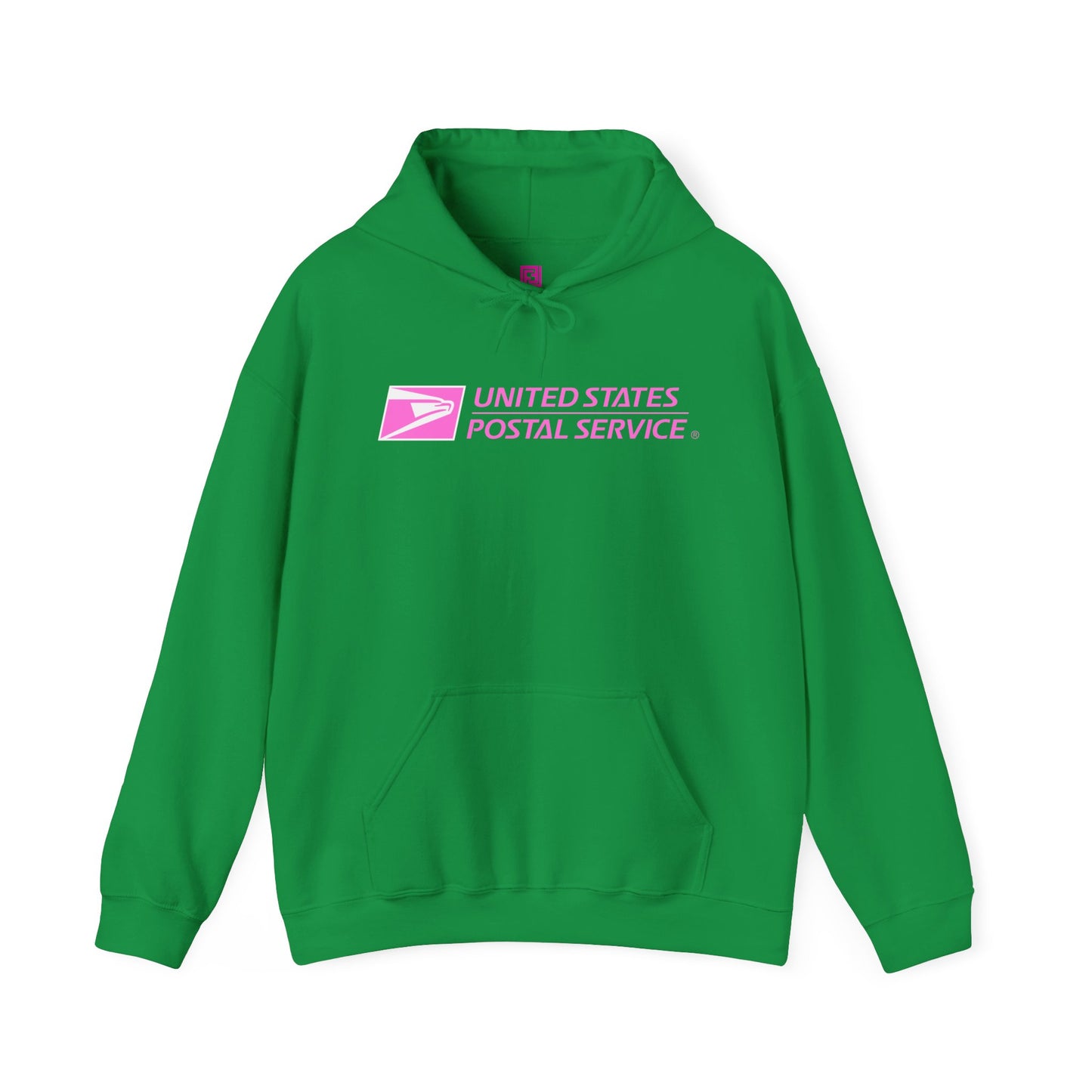 USPS Pullover Hoodie (Pink Logo)