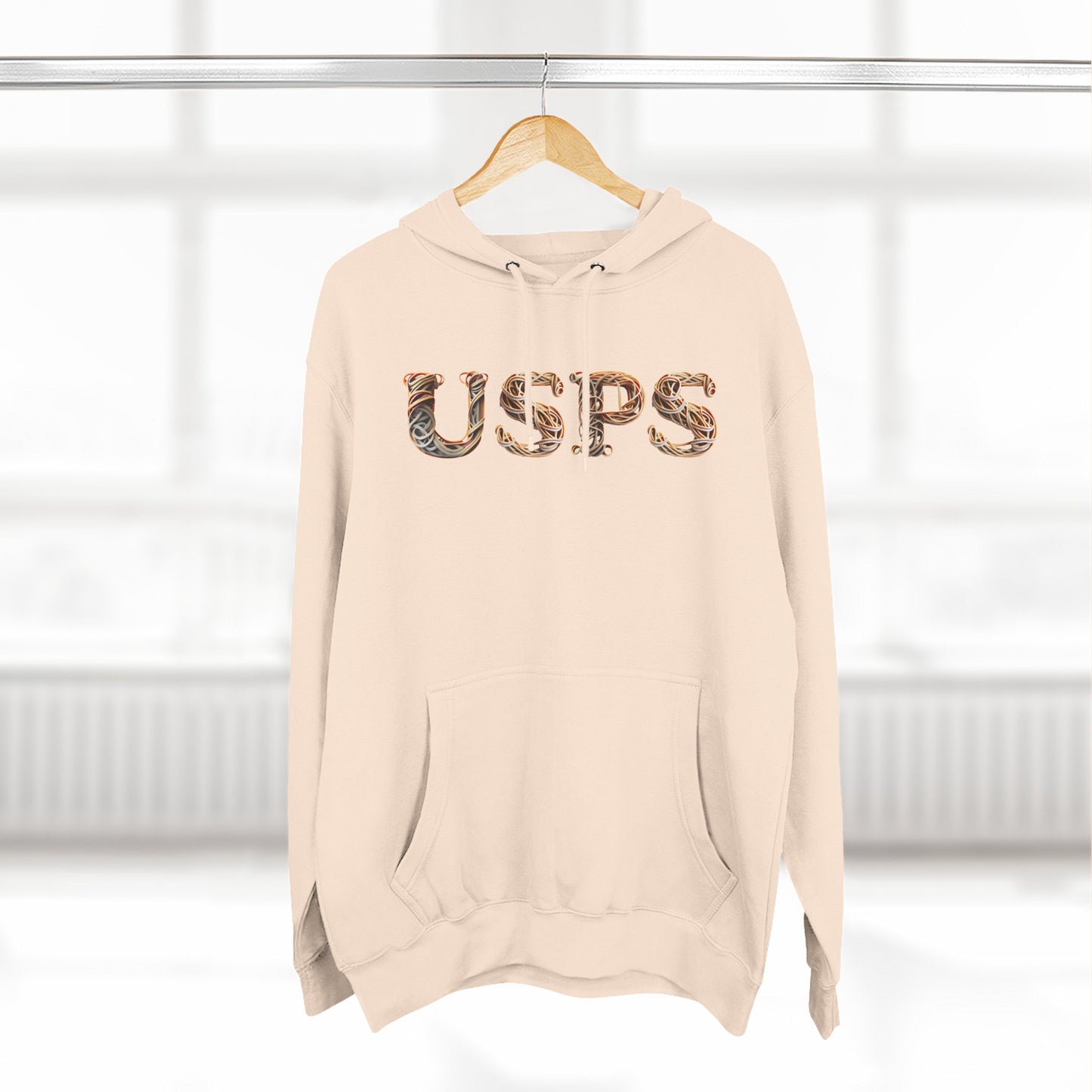 USPS Rubberband Design Pullover Hoodie