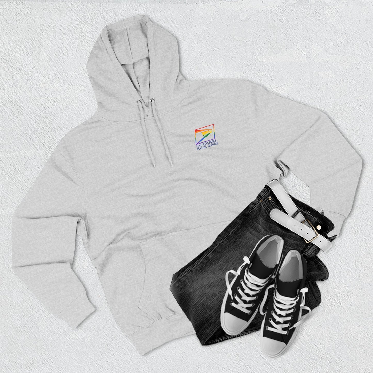 USPS Pride-Themed Logo Pullover Hoodie