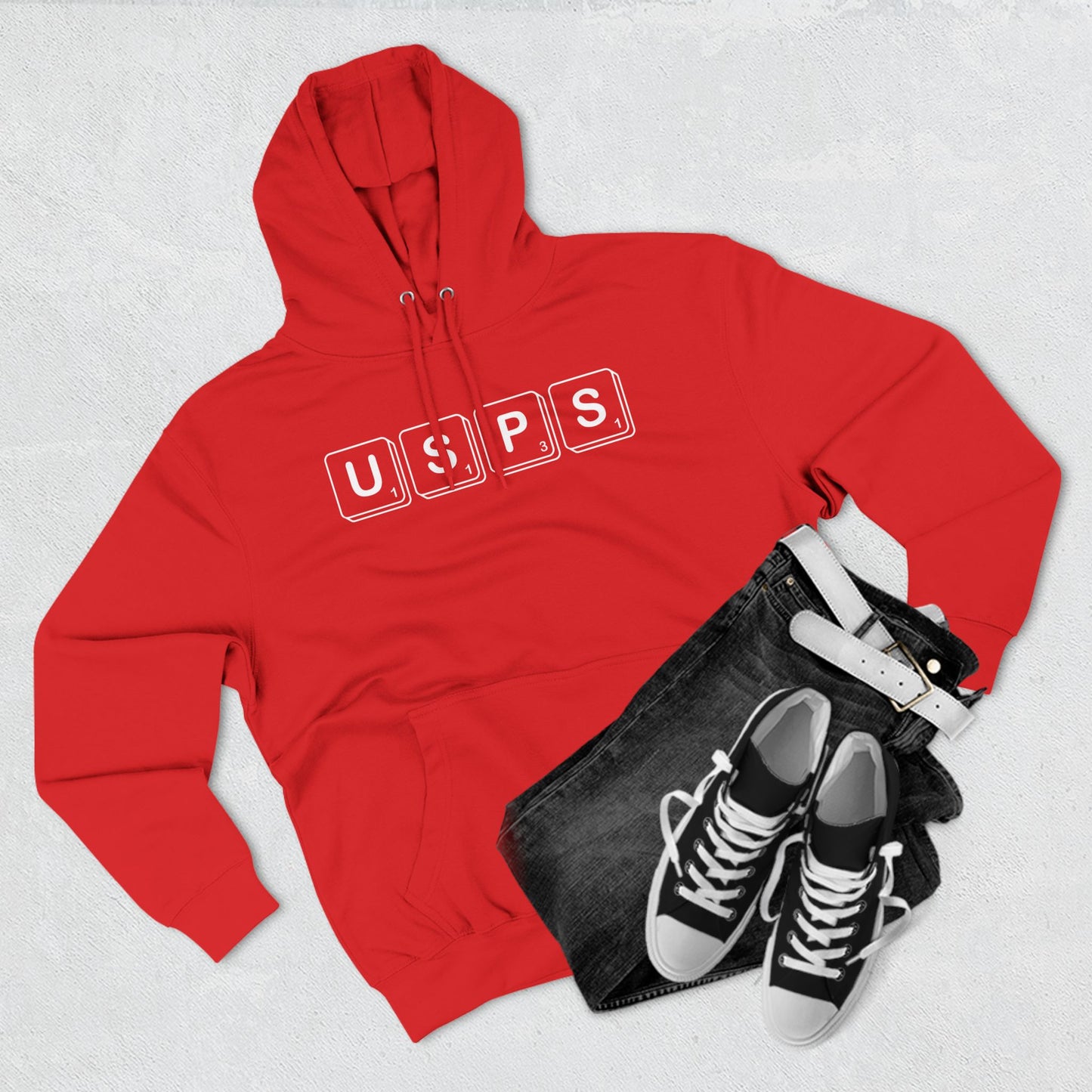 USPS Scrabble Theme Pullover Hoodie