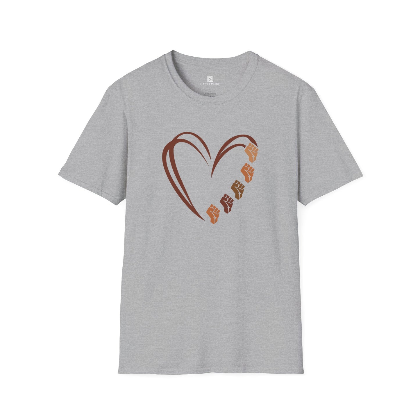 Fists Heart T-Shirt - Black Pride, Black History Month