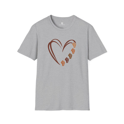 Fists Heart T-Shirt - Black Pride, Black History Month