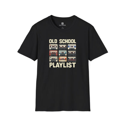 Vintage Music T-Shirt with Old School Playlist