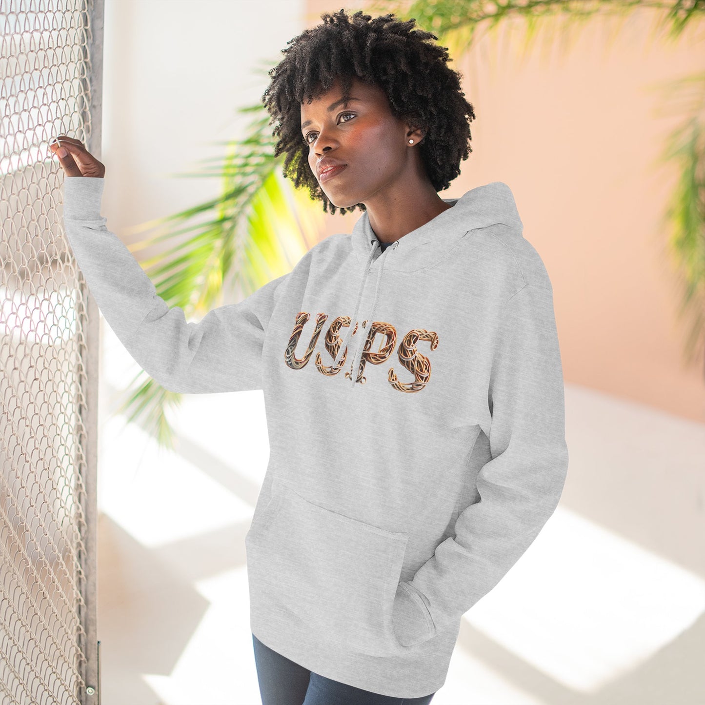 USPS Rubberband Design Pullover Hoodie