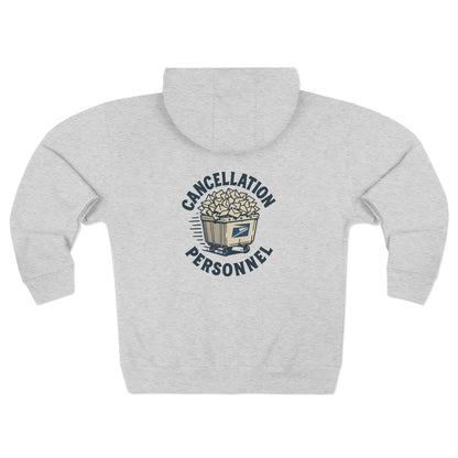 USPS Cancellation Personnel Zip Up Hoodie