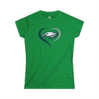 Eagles Heart Women's Fitted Tee