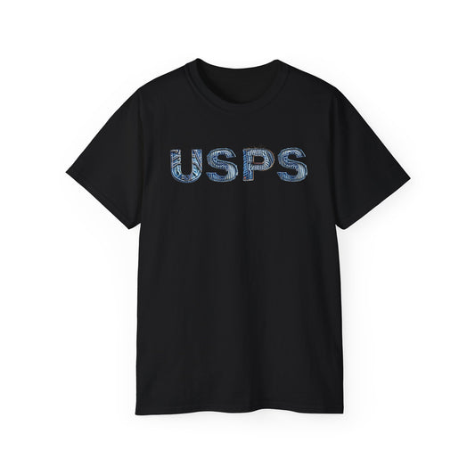 USPS Denim letters design Unisex T-shirt