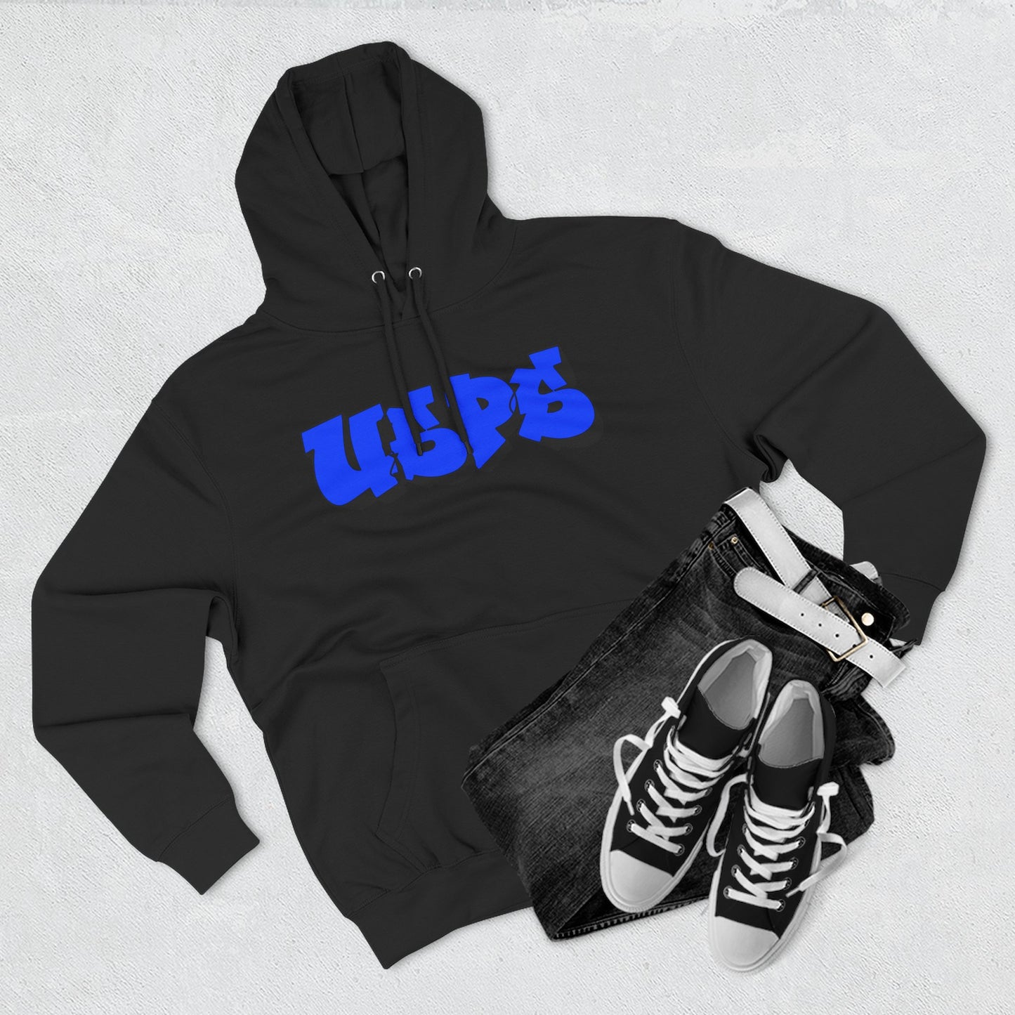 USPS Blue Graffiti Pullover Hoodie
