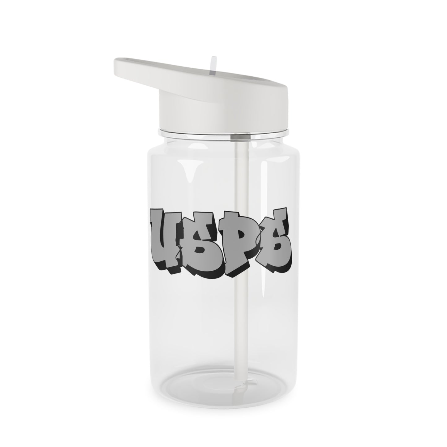USPS Grey Graffiti Tritan Water Bottle 16.9 oz or 25 oz.