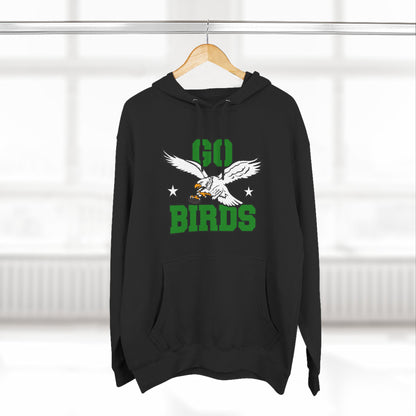 Go Birds Pullover Hoodie (Green Letters)